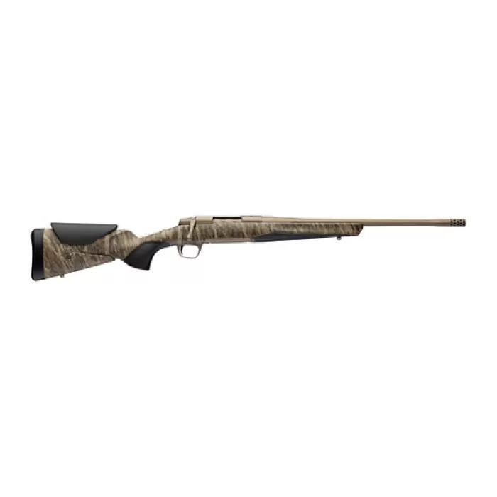 Browning 036147298 X-Bolt 2 Speed SPR Full Size 7mm PRC 3+1 20" Smoked Bronze Cerakote Fluted Threaded Barrel, Smoked Bronze Cerakote Steel Drilled & Tapped Receiver, Mossy Oak Bottomland Adj Vari-Tec