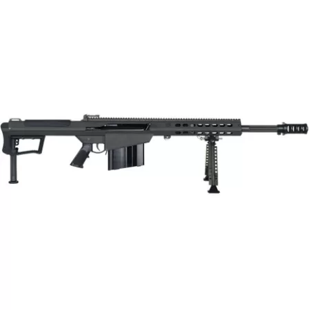 Barrett 20183 M107A1  50 BMG 10+1 20" Fluted Barrel, Picatinny Rail Receiver, M-LOK Handguard, QD BiPod Forend, Black Polymer Grip