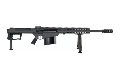 Barrett 20183 M107A1  50 BMG 10+1 20" Fluted Barrel, Picatinny Rail Receiver, M-LOK Handguard, QD BiPod Forend, Black Polymer Grip