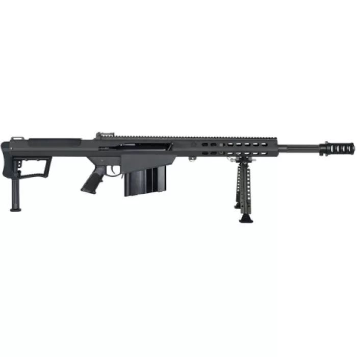 Barrett 20183 M107A1  50 BMG 10+1 20" Fluted Barrel, Picatinny Rail Receiver, M-LOK Handguard, QD BiPod Forend, Black Polymer Grip