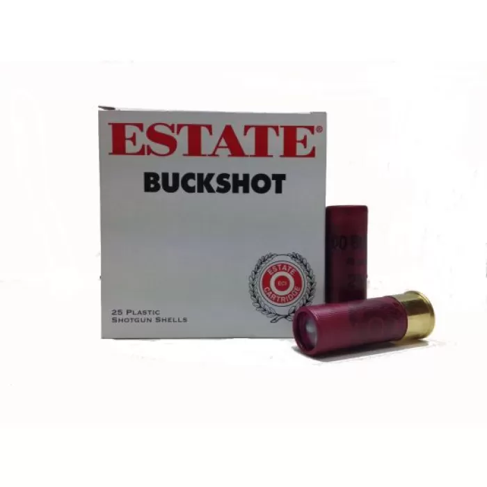 Estate 12ga 2.75" 00 Buck Shotshells 25rds - I127N 00