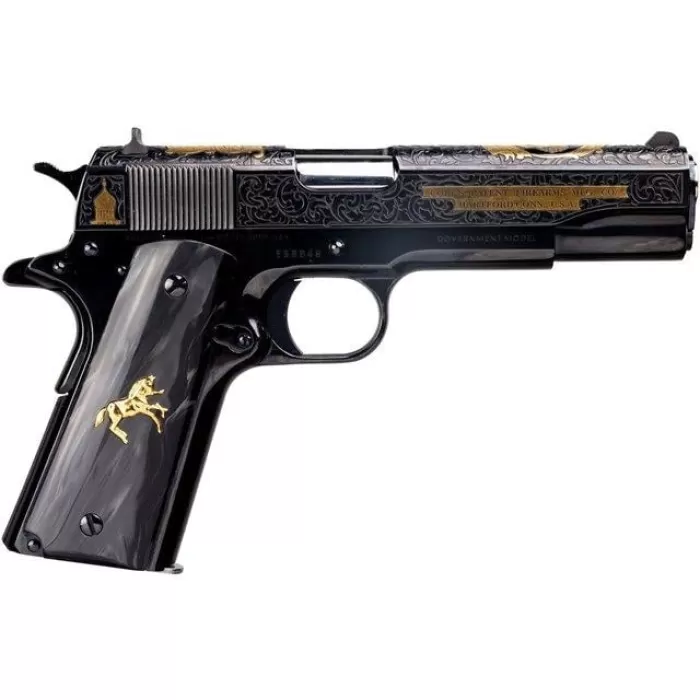 Colt 1911 El Samuel .38 Super 5" 9rd Pistol, Engraved, Limited Edition, Only 500 Made - O1911C-38-ESB