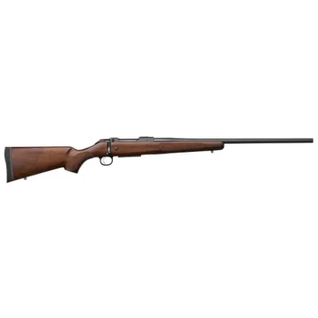 CZ-USA 07719 600+ American Full Size 6.5 Creedmoor 5+1 24" Black Nitride Threaded Barrel, Black Nitride Steel Drilled & Tapped Receiver, Turkish Walnut Fixed Stock