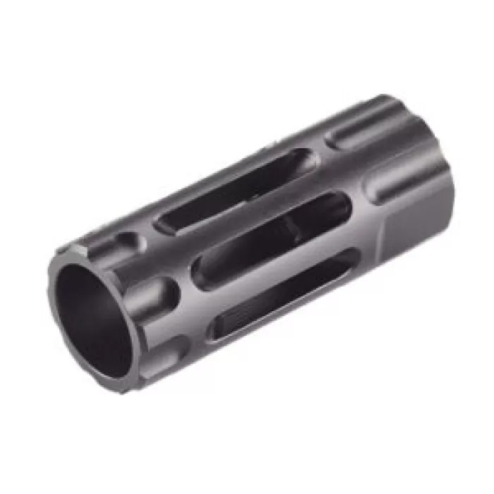 MUZZLE BRAKE Q-COMP 11/16-24 STEEL BLACK