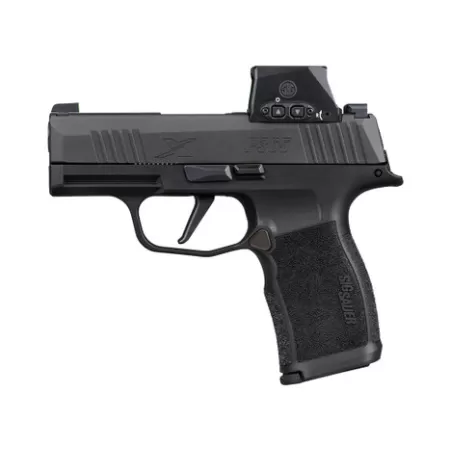 Sig Sauer 365X9BXR3RXSL P365X w/Romeo-X Sig Loc 9mm Luger 12+1 3.10" Black Barrel, Black Nitron Stainless Steel Serrated w/Optic Slide, Black Polymer Frame w/Accessory Rail, Sig ROMEO-X SIG-LOC