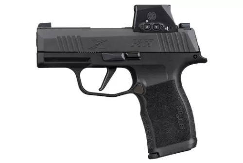 Sig Sauer 365X9BXR3RXSL P365X w/Romeo-X Sig Loc 9mm Luger 12+1 3.10" Black Barrel, Black Nitron Stainless Steel Serrated w/Optic Slide, Black Polymer Frame w/Accessory Rail, Sig ROMEO-X SIG-LOC