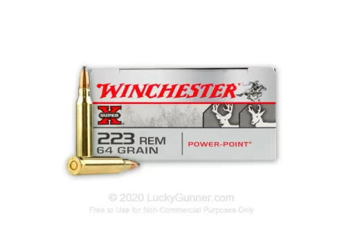 223 Rem - 64 Grain PP - Winchester Super-X - 200 Rounds