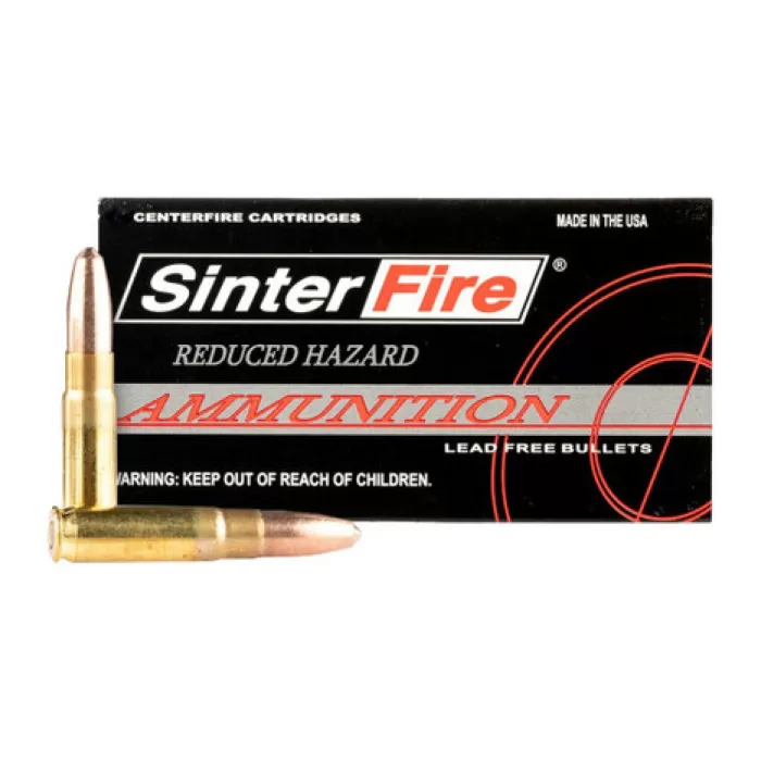 SinterFire Reduced Hazard .300 AAC Blackout 110 Grain Frangible Brass Cased Pistol Ammo, 50 Rounds, 855040006815