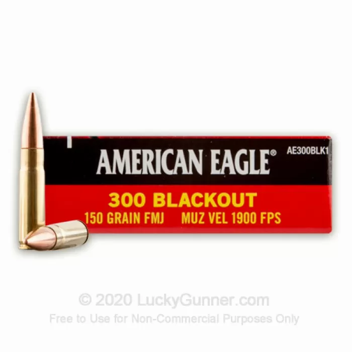 Federal American Eagle 300 AAC Blackout Ammo 150 Grain Full Metal Jacket Case of 500 (25 Boxes of 20) Federal American Eagle 300 AAC Blackout Ammo 150 Grain Full Metal Jacket Case of 500 (25 Boxes of 20)
