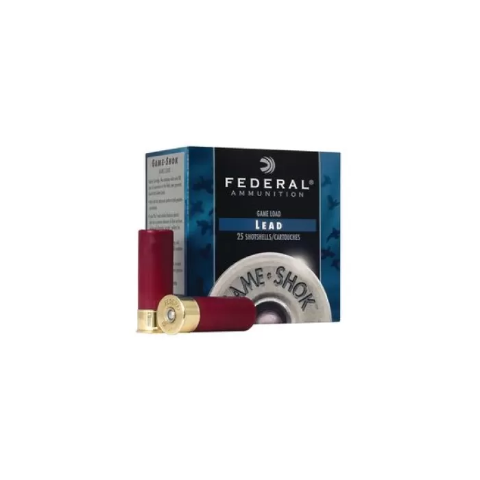 Federal 20ga 2.75" 1oz #7.5 "Game-Shok" Heavy Field Lead Shotshells 25rds - H202 7.5 Federal 20ga 2.75" 1oz #7.5 "Game-Shok" Heavy Field Lead Shotshells 25rds - H202 7.5