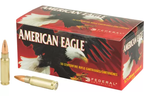 Federal AE5728A American Eagle 5.7x28mm 40 gr Full Metal Jacket (FMJ) 50 Bx - Dirty Bird Industries