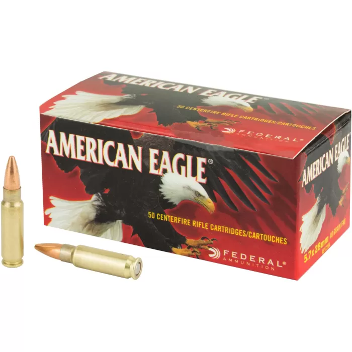 Federal AE5728A American Eagle 5.7x28mm 40 gr Full Metal Jacket (FMJ) 50 Bx - Dirty Bird Industries Federal AE5728A American Eagle 5.7x28mm 40 gr Full Metal Jacket (FMJ) 50 Bx - Dirty Bird Industries