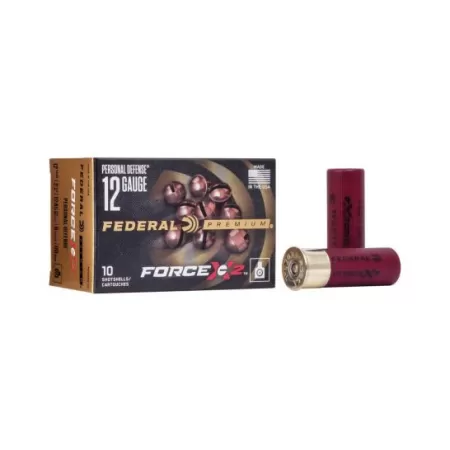 Federal Premium Force X2 12 GA, 2-3/4in. 9 Pellet 00 Buckshot - 10 Rounds [MPN: PD12FX200]