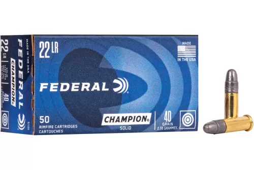 Federal Lightning 22LR 40 Grain Solid, 50 Round Box