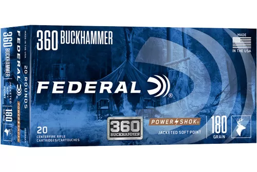 Federal 360Bhas Federal Premium Buckhammer 360 Buckhammer 180 GR 20 Per Box/ 10 CS