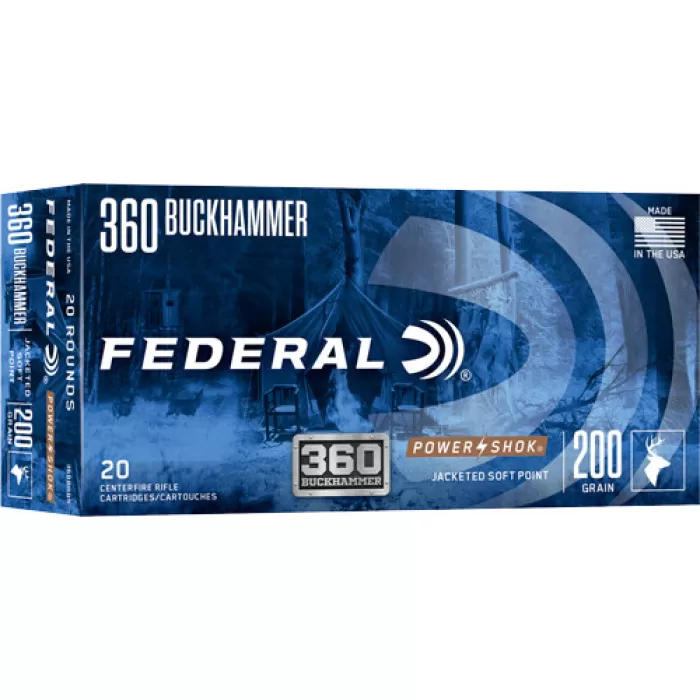 Federal 360Bhbs Federal Premium Buckhammer 360 Buckhammer 200 GR Jacketed Soft Point (Jsp) 20 Per Box/ 10 CS Federal 360Bhbs Federal Premium Buckhammer 360 Buckhammer 200 GR Jacketed Soft Point (Jsp) 20 Per Box/ 10 CS