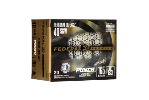 Federal Premium Punch 165 gr JHP .40 S&W 20 Rounds - P40SHC1