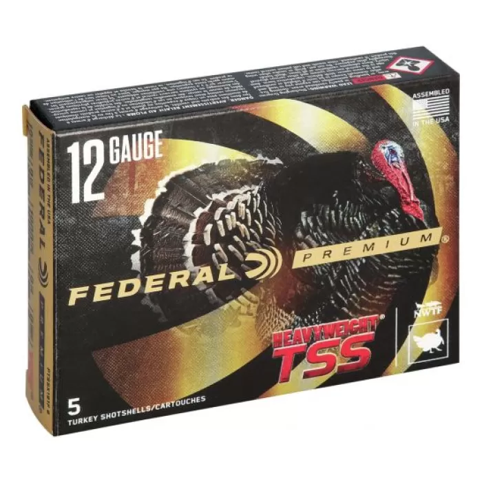Federal Premium Heavyweight TSS 12 GA #9-Shot 5-Rounds 3.5" Federal Premium Heavyweight TSS 12 GA #9-Shot 5-Rounds 3.5"