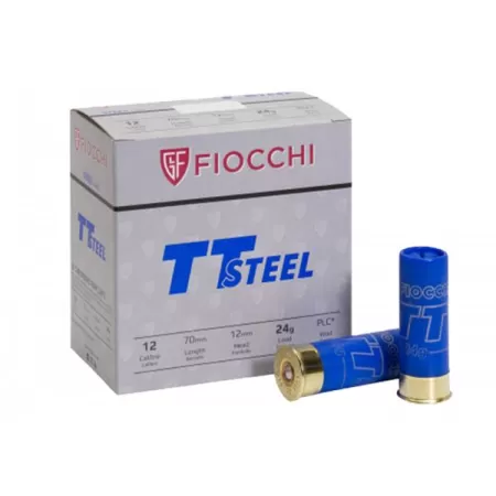 FIOCCHI EUROPEAN IMPORTED TT STEEL SHOT 12 GAUGE 7 SHOT 24gr 70mm 20 Rd Bx/2.75 - Dirty Bird Industries