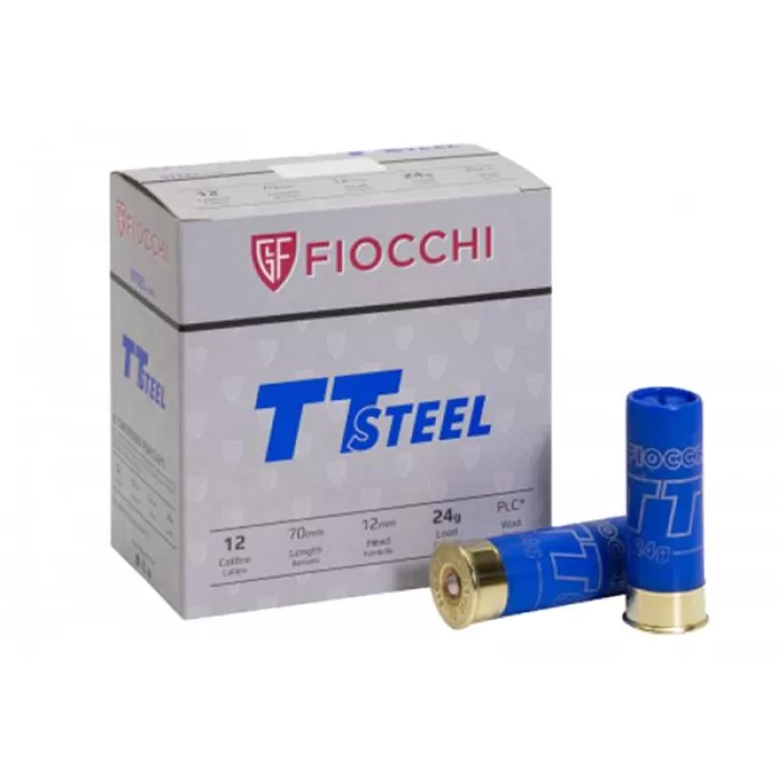 FIOCCHI EUROPEAN IMPORTED TT STEEL SHOT 12 GAUGE 7 SHOT 24gr 70mm 20 Rd Bx/2.75 - Dirty Bird Industries FIOCCHI EUROPEAN IMPORTED TT STEEL SHOT 12 GAUGE 7 SHOT 24gr 70mm 20 Rd Bx/2.75 - Dirty Bird Industries