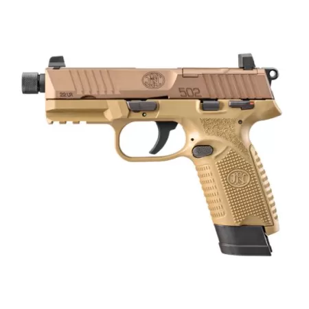 FN 502 Tactical .22 LR Pistol, Flat Dark Earth - 66-101006