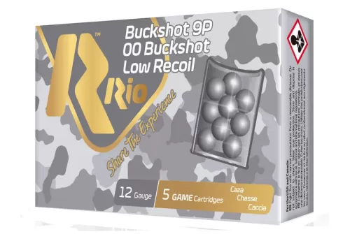 Rio 12 Gauge 00 Royal Buck Low Recoil Ammunition 250 Rounds