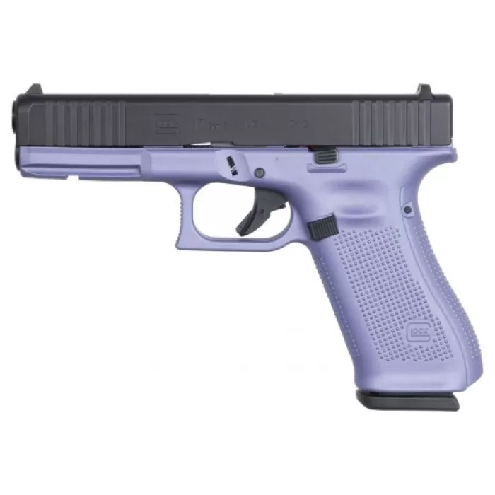 Glock 17 Gen 5 FS 9mm Pistol, Crushed Orchid/Black - ACG-57058 Glock 17 Gen 5 FS 9mm Pistol, Crushed Orchid/Black - ACG-57058