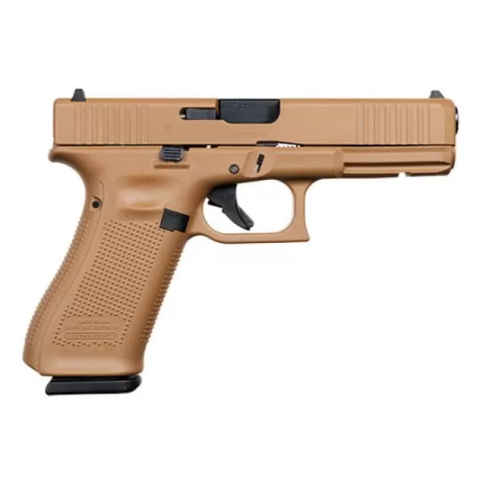 Glock 17 Gen 5 FS 9mm Pistol, Dark Desert Earth - ACG-57013 Glock 17 Gen 5 FS 9mm Pistol, Dark Desert Earth - ACG-57013