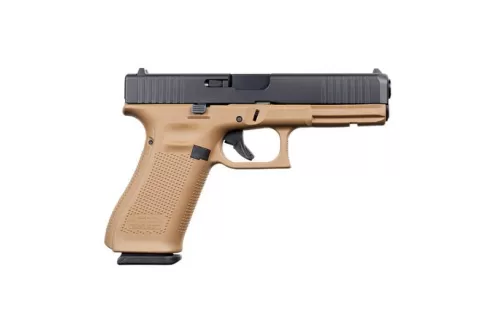 Glock 17 Gen 5 FS 9mm Pistol, DDE/Black - ACG-57014