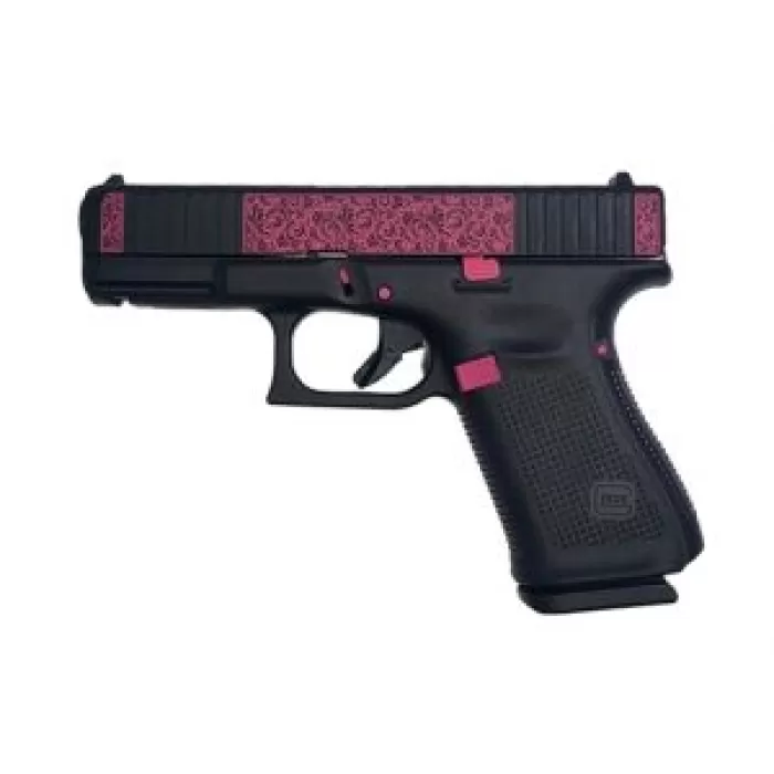 Glock 19 G5 9Mm Pink Scroll 15Rd PA195S203PS Glock 19 G5 9Mm Pink Scroll 15Rd PA195S203PS