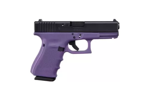Glock 19 Gen 4 9mm Pistol, Purple/Black - ACG-00857