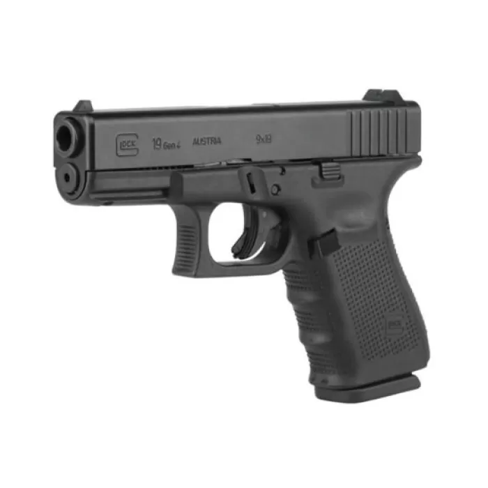 Glock 19 Gen 4 US 9mm Pistol, Black - G19415US Glock 19 Gen 4 US 9mm Pistol, Black - G19415US