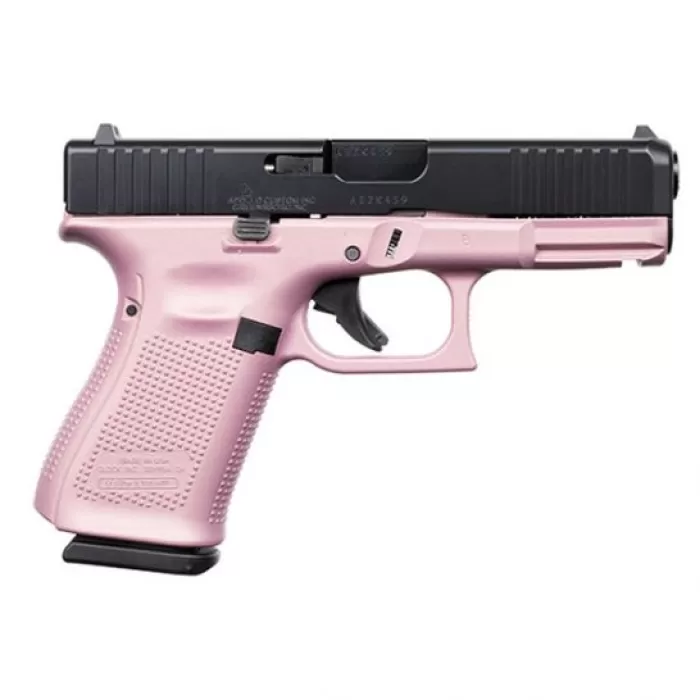 Glock 19 Gen 5 FS 9mm Pistol, Pink/Black - ACG-57023 Glock 19 Gen 5 FS 9mm Pistol, Pink/Black - ACG-57023