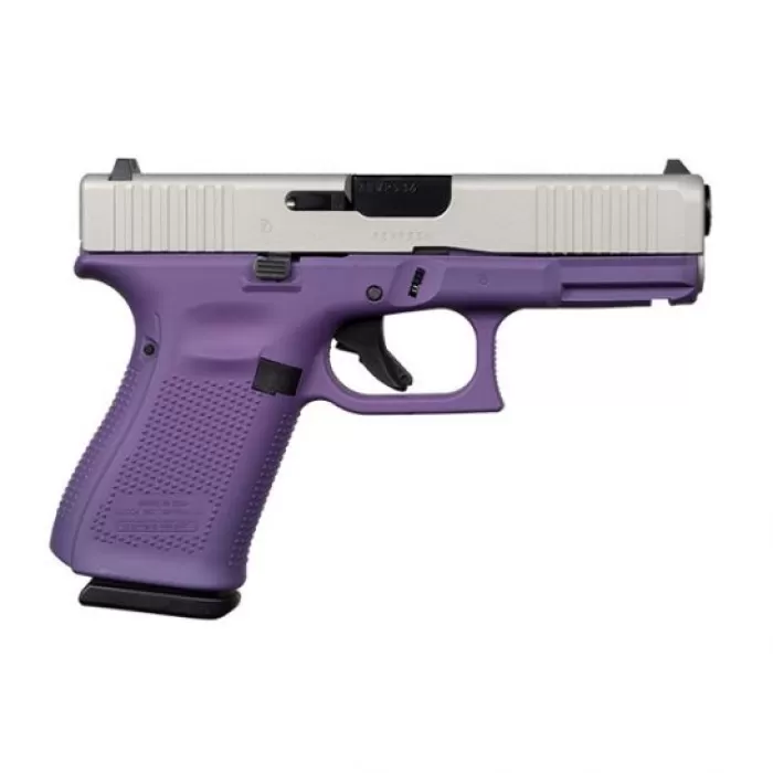 Glock 19 Gen 5 FS 9mm Pistol, Purple/Stainless - ACG-57026 Glock 19 Gen 5 FS 9mm Pistol, Purple/Stainless - ACG-57026