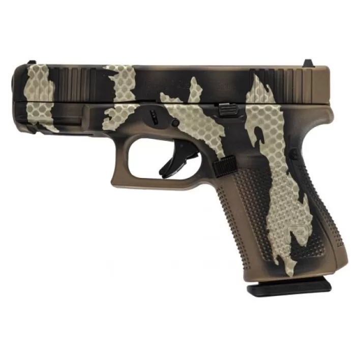 Glock 19 Gen 5 FS 9mm Pistol, Riptile Camo - PA195S204RIP Glock 19 Gen 5 FS 9mm Pistol, Riptile Camo - PA195S204RIP