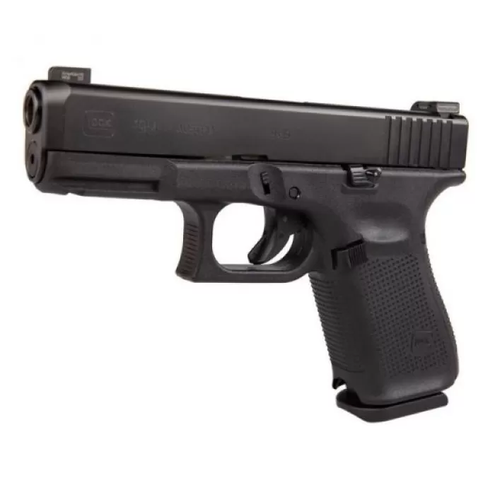Glock 19M Gen 5 9mm Pistol With Ameriglo Night Sights, Black - UM1950333 Glock 19M Gen 5 9mm Pistol With Ameriglo Night Sights, Black - UM1950333