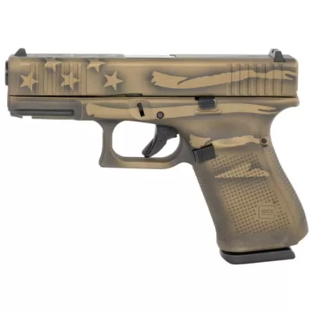 Glock 23 Gen 5 .40 S&W Pistol, Battleworn Bronze Cerakote - UA235S204-BBBWFLAG