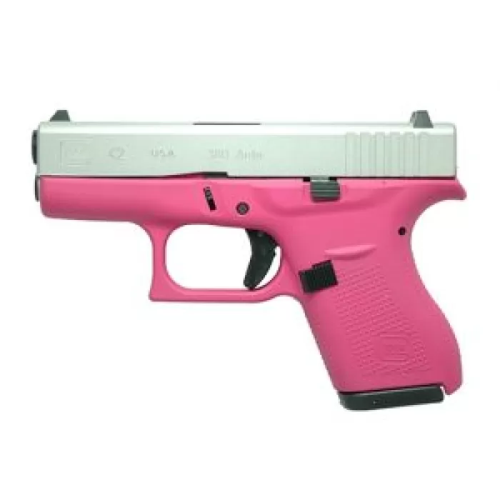 Glock 42 380Acp Pink/Silver 6 UI4250201SIGPINK Glock 42 380Acp Pink/Silver 6 UI4250201SIGPINK
