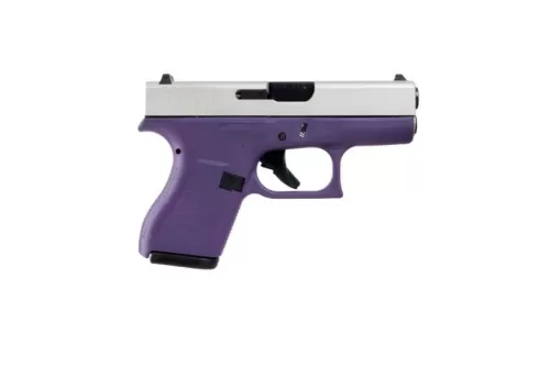 Glock 42 Subcompact .380 ACP Pistol, Purple Frame SA Slide - ACG-00852