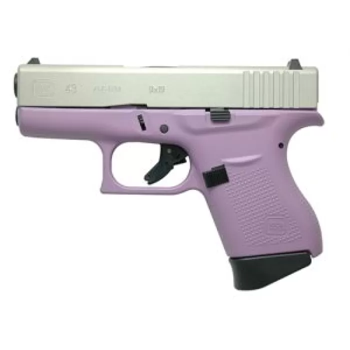 Glock 43 9Mm Lavender 6Rd PI4350201LAVENDER Glock 43 9Mm Lavender 6Rd PI4350201LAVENDER