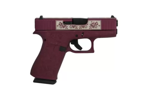 Glock 43X 9mm Pistol, Black Cherry Paisley - PX4350201BCP