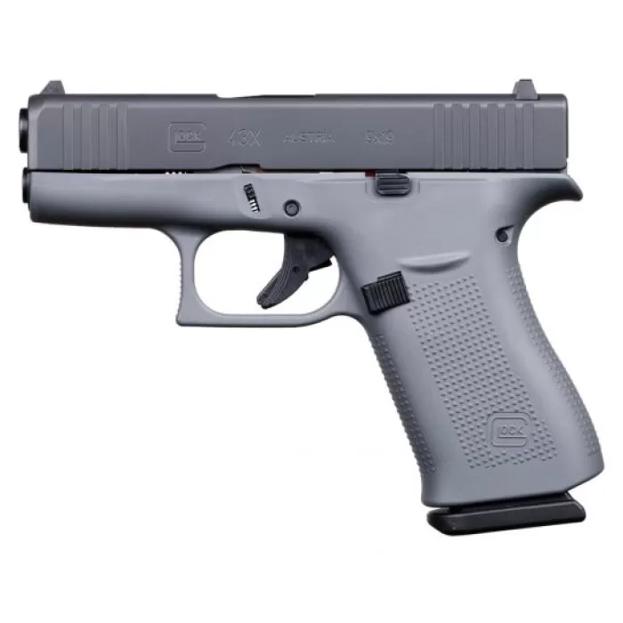 Glock 43X 9mm Pistol, Concrete Gray/Smoke - ACG-57010 Glock 43X 9mm Pistol, Concrete Gray/Smoke - ACG-57010