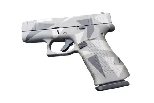 Glock 43X 9mm Luger 3.41in Gray Splinter Cerakote Pistol - 10+1 Rounds