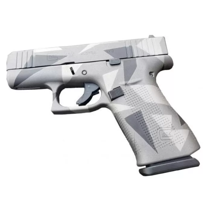 Glock 43X 9mm Luger 3.41in Gray Splinter Cerakote Pistol - 10+1 Rounds Glock 43X 9mm Luger 3.41in Gray Splinter Cerakote Pistol - 10+1 Rounds