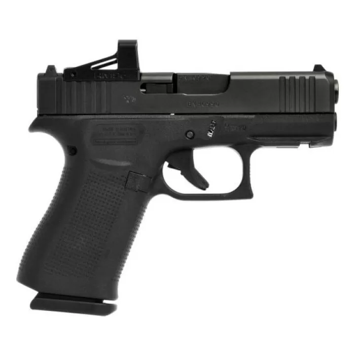 Glock 43X MOS 3.39" 9mm Pistol With Shield Red Dot Sight, Black - UX4350201FRMOSC Glock 43X MOS 3.39" 9mm Pistol With Shield Red Dot Sight, Black - UX4350201FRMOSC