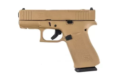 Glock 43X Mos Custom "Fde" Subcompact Handgun 9Mm Luger 10/Rd Magazines (2) 3.41" Barrel 5.5Lb Trigger Front Rail Usa GLUX4350201FRMOSFDE