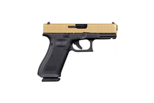 Glock 45 9mm Pistol, Gold Slide - ACG-57035