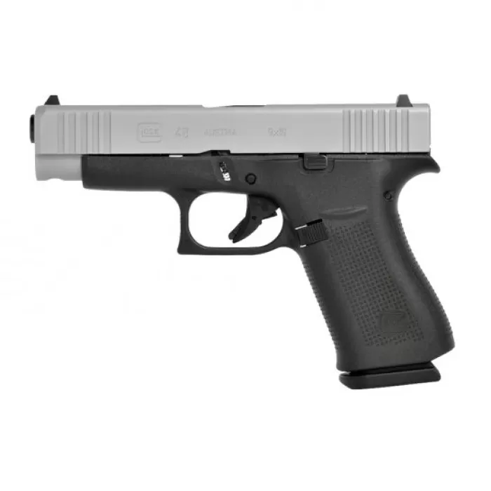 Glock 48 9mm Compact Pistol with Glock Night Sights, Two Tone - PA485SL701 Glock 48 9mm Compact Pistol with Glock Night Sights, Two Tone - PA485SL701