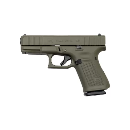 Glock 19 9mm Luger 4in Green Cerakote Pistol - 15+1 Rounds
