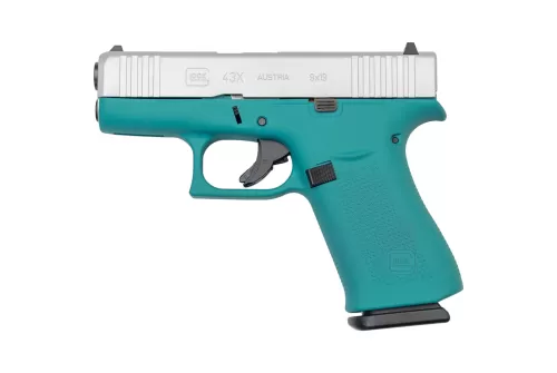 Glock 43X 9mm Luger 3.41in Polar Aztec/Silver Cerakote Pistol - 10+1 Rounds
